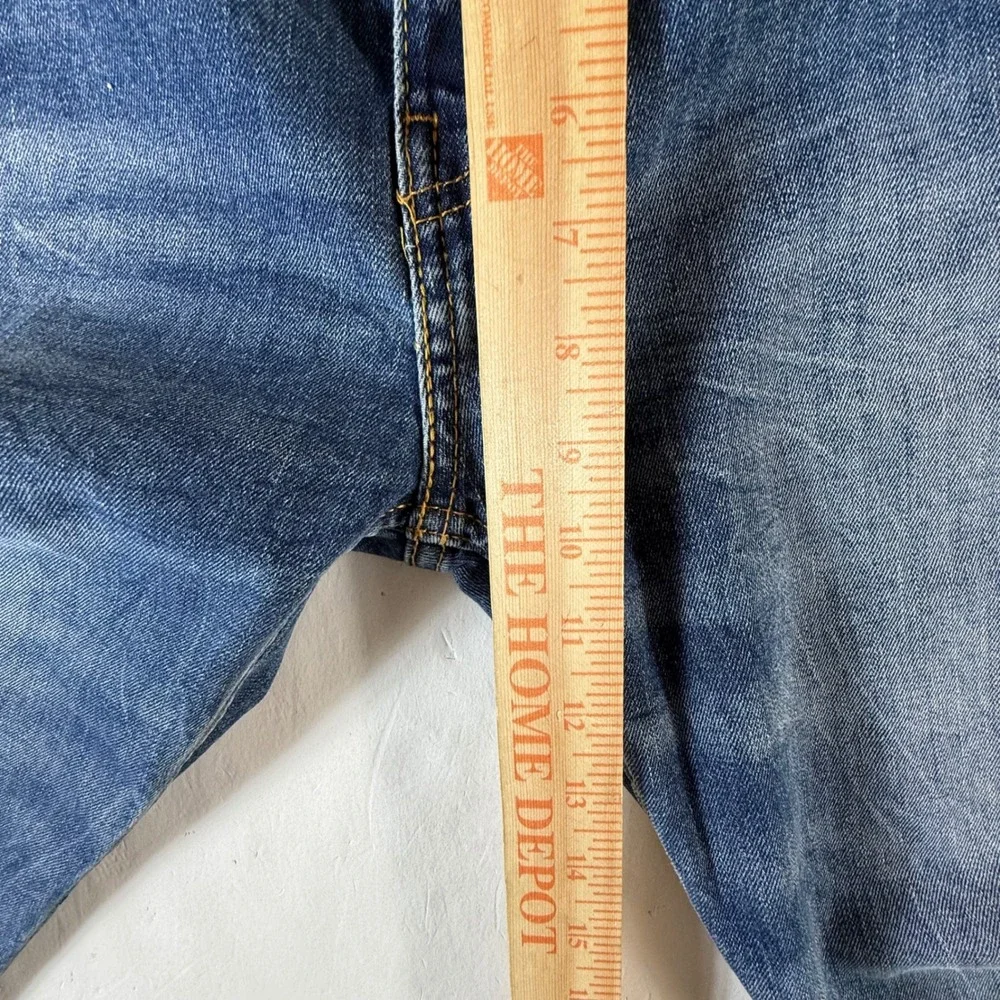 Levi‎ Strauss Co 502 Jeans Mens Blue Regular Fit Stretch Denim Waist 32